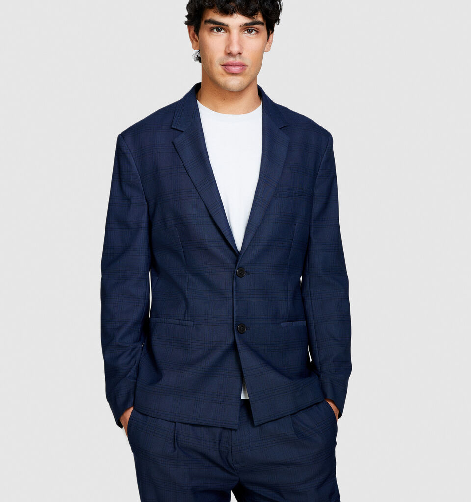 Single-breasted blazer - men's blazers - Dark Blue | Sisley image number 4